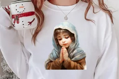 Christmas Baby Jesus Watercolor Clipart, Christmas Baby Jesu Product Image 2
