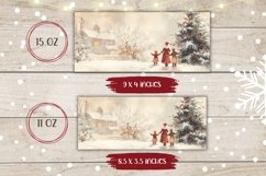 Winter Forest Mug Design, Christmas Tree Mug Sublimation Product Image 2