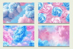 Pink Blue Cotton Candy Cutting Boards sublimation Design Product Image 2