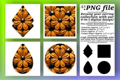 Colorful 3D Inflated Puff: Square Shape Sublimation Product Image 1