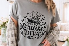 Cruise Diva Svg, Cruise Ship Svg, Girls Cruise Svg. Product Image 3