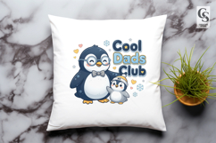 Cool Dads Club Penguin Sublimation PNG Product Image 2