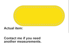 Very big basket base oval crochet purse bottom digital file Product Image 2