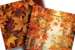 Autumn Leaves Digital Paper Product Image 2