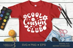 Cool Cousins Club SVG PNG Sublimation|Baby Shower | Kid Club Product Image 2