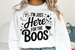 I&#039;m just here for the Boos Svg | Halloween Svg | Shirt Svg Product Image 2