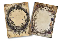 Gothic Rose Junk Journal Pages Product Image 2