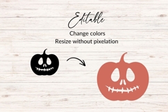 Skeleton Jack O Lantern Pumpkin SVG Product Image 2