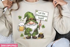 Let the shenanigans begin! PNG, St Patricks Day Gnome Sublim Product Image 3
