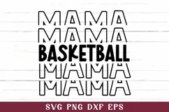 Basketball Mama SVG, Basketball Mama Stacked SVG Product Image 2