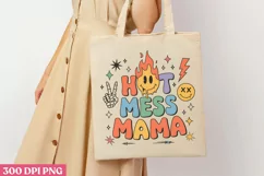 Hot mess mama PNG, Retro Mama Sublimatio PNG Product Image 2