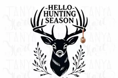 Hello Hunting Season PNG, Girly Hunting Sublimation Design Product Image 3