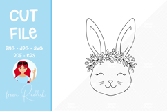 Easter SVG Line Art Cut File Product Image 1