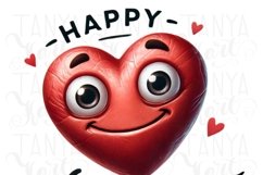 Love Day Sublimation PNG, Transparent Valentine Design Product Image 3