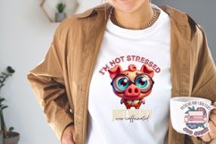 Funny Sarcasm Sublimation design PNG Quote Animal Product Image 3