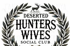 Deserted Hunter's Wifes Sublimation PNG Deer Antlers Camo Product Image 3