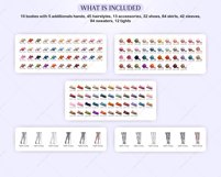 Fashion Chicks Clipart, Best Friends Girls, Custom Portrait Product Image 3