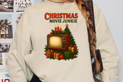 Christmas Movie Junkie Sublimation,Christmas Png Product Image 2