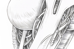 Robot Girl coloring page for adults. Adult coloring page Product Image 4