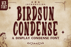 Birdsun Condense - Elegant Condensed Display Font Product Image 1