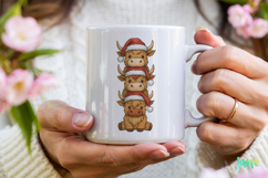 Cute Christmas Animals Stacks PNG Product Image 4