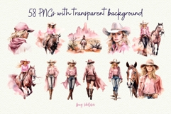 Pastel Western Watercolor Clipart Product Image 2