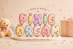 Cloudwink: A Playful Balloon Font With Chunky Puffy Letters Product Image 3