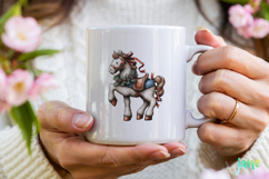 Whimsical Blue Christmas Clipart Product Image 4