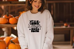 Gildan 18000 Black Mockup, Halloween Gildan 18000 Mockup Product Image 1