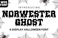 Norwester Ghost - Haunted Varsity Font Product Image 1