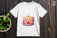 Heart Candle Clipart Sublimation PNG Product Image 2