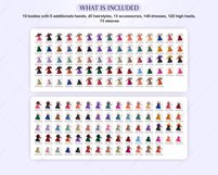 Fancy Besties Clipart, Short Dresses Product Image 3