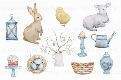 Watercolor Cute Easter Friend Clipart Product Image 3