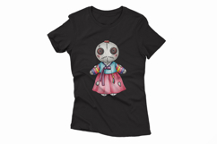Korean Hanbok Girl Voodoo Doll Stitched PNGHa lloween Product Image 4