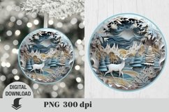 3D Christmas Ornaments Sublimation, Christmas tree, Ornament Product Image 1