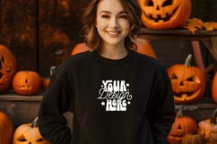 Gildan 18000 Black Mockup, Halloween Gildan 18000 Mockup Product Image 1