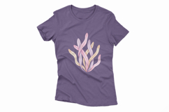 Wavy Ocean Seaweed Pastel Plant Aquatic Flora PNG Summer Product Image 4