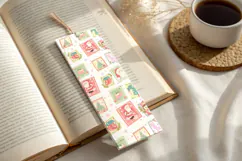 Christmas Postcard Pattern, Vintage Holiday Seamless Product Image 3