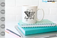 Hippie Soul SVG Cut Files - Positive Quote SVG Design Product Image 2