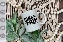 Girls Trip 2023 SVG Cut Files / Girls Vacation SVG Design Product Image 2