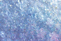 Icy Blue Pink Snowflake Glitter Texture - Winter Backdrop Product Image 1