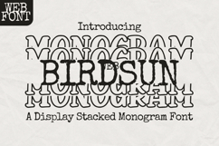 Birdsun Stacked Monogram Product Image 1