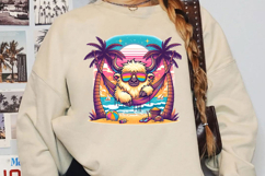 Funny Highland Cow Sublimation, Summer Png Product Image 3