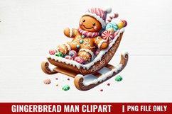 Gingerbread Man Clipart PNG Product Image 1