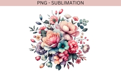 Valentine flowers png design for T-shirts Product Image 2