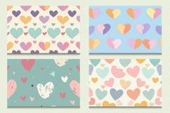 Cute Pastel Hearts Cutting Boards sublimation Design Product Image 2