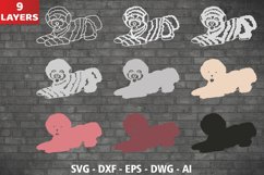 3D Bichon frise SVG, Layered Bichon frise SVG Cut File Product Image 2