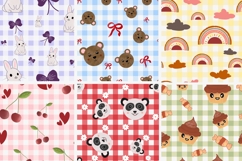 Gingham Seamless Pattern Set Product Image 2