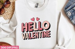 Hello Valentine PNG, Cozy Valentine Sublimation PN Product Image 3