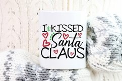 I Kissed Santa Claus Svg, Funny Christmas Santa Claus Svg. Product Image 6